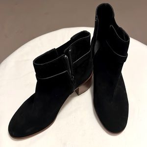 GIANNI BINI Black Swede boots.